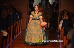Mar?a Olivas Vidal  ja llueix la banda que la acredita com a Reina Fallera infantil de Burriana 2023