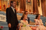 Mar?a Olivas Vidal  ja llueix la banda que la acredita com a Reina Fallera infantil de Burriana 2023