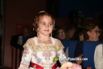 Mar?a Olivas Vidal  ja llueix la banda que la acredita com a Reina Fallera infantil de Burriana 2023