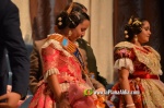 Mar?a Olivas Vidal  ja llueix la banda que la acredita com a Reina Fallera infantil de Burriana 2023