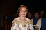 Mar?a Olivas Vidal  ja llueix la banda que la acredita com a Reina Fallera infantil de Burriana 2023