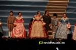 Mar?a Olivas Vidal  ja llueix la banda que la acredita com a Reina Fallera infantil de Burriana 2023