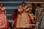 Mar?a Olivas Vidal  ja llueix la banda que la acredita com a Reina Fallera infantil de Burriana 2023