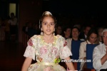 Mar?a Olivas Vidal  ja llueix la banda que la acredita com a Reina Fallera infantil de Burriana 2023