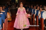Mar?a Olivas Vidal  ja llueix la banda que la acredita com a Reina Fallera infantil de Burriana 2023