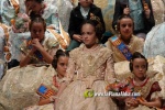 Mar?a Olivas Vidal  ja llueix la banda que la acredita com a Reina Fallera infantil de Burriana 2023
