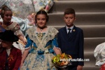 Mar?a Olivas Vidal  ja llueix la banda que la acredita com a Reina Fallera infantil de Burriana 2023
