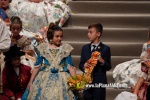 Mar?a Olivas Vidal  ja llueix la banda que la acredita com a Reina Fallera infantil de Burriana 2023