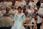 Mar?a Olivas Vidal  ja llueix la banda que la acredita com a Reina Fallera infantil de Burriana 2023
