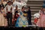 Mar?a Olivas Vidal  ja llueix la banda que la acredita com a Reina Fallera infantil de Burriana 2023