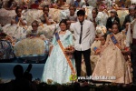 Mar?a Olivas Vidal  ja llueix la banda que la acredita com a Reina Fallera infantil de Burriana 2023
