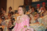 Mar?a Olivas Vidal  ja llueix la banda que la acredita com a Reina Fallera infantil de Burriana 2023