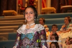 Mar?a Olivas Vidal  ja llueix la banda que la acredita com a Reina Fallera infantil de Burriana 2023