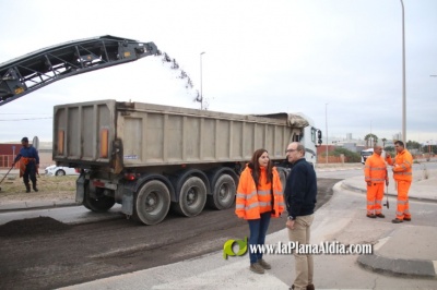 Onda ejecuta las obras de acondicionamiento de la avenida Extremadura en su plan de mejora viaria del parque industrial