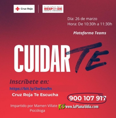 Sábado 26 el primer taller de la Escuela de Salud de Cruz Roja de Alcora