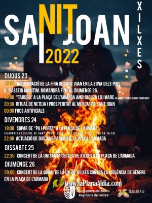 Xilxes celebra la noche de San Juan con un programa  festivo de 4 días