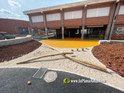 El patio educativo del colegio de Betxí estará operativo para el próximo curso escolar