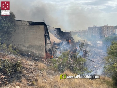 El incendio que puso en alerta a La Vall d'Uixó