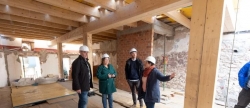 La Diputación de Castellón avanza en las obras de la Casa Abadía de Vilafamés que permitirán ampliar el Macvac