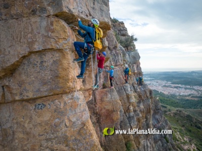 L'Ajuntament de la Vall d'Uix estrena la Via Ferrata dels Sants de la Pedra