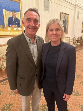 El diputado Artemi Rallo lleva a Estocolmo el compromiso del PSOE para frenar la extrema derecha en España