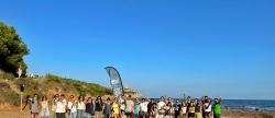 CEEI Castellón, Fit Planet y Fundación Azul Marino recogen más de 142 kilos de residuos en la playa nudista de Bellver