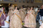 El mundo fallero rinde homenaje a la reina fallera de Burriana
