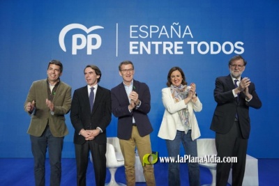 El PP exhibeix múscul i unitat a València amb Feijó, Rajoy i Aznar