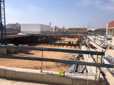 La obra del colegio Santa Quitèria de Almassora acabará en mayo para la mudanza en verano
