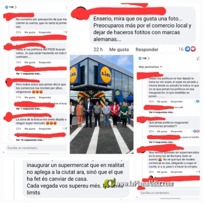 La alcaldesa politiza la inauguración de Lidl y le cae 'la del pulpo'