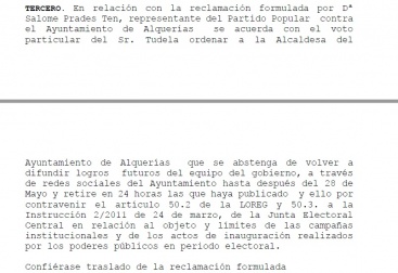 La Junta Electoral ordena retirar la 'propaganda electoral' de les plataformes de l'Ajuntament