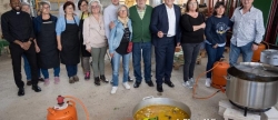 El presidente de la Diputación visita las fiestas de San Isidro en Teresa
