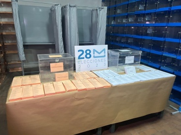 La Delegacin del Gobierno en la Comunitat Valenciana distribuye ms de 16.000 urnas y 6.000 cabinas de votacin para las Elecciones 28M