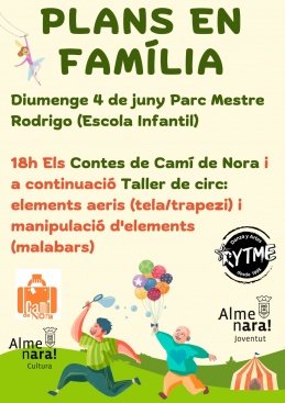 El ciclo 'Plans en Família' culmina con cuentacuentos y taller de circo