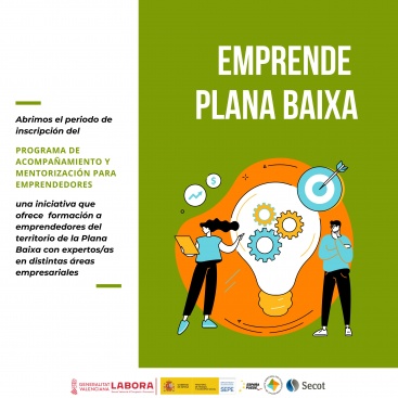 Emprende Plana Baixa 2023 obri la convocatria per a promoure la cultura emprenedora en la Plana Baixa