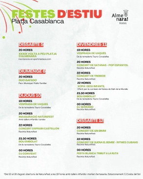 Fiestas de Verano de la Playa Casablanca en Almenara
