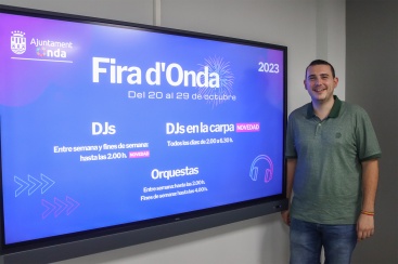 Onda ofrecerá actuaciones gratuitas de DJ's todos los días de Fira d'Onda 2023 y amplía los horarios de la música en la calle