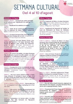Vilafams disfruta de la Semana Cultural como previa a las Fiestas Patronales