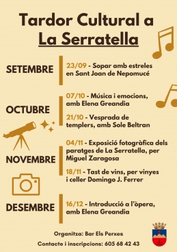 La Serratella vivirá, por primera vez, un otoño cultural