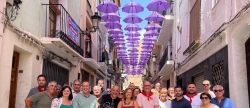 El PSPV de Castellón se pone el pañuelo de fiestas en Segorbe con motivo de las entradas de toros y caballos