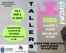 Inscripcions per als tallers de xiquets i adolescents en el Centre Social Antonio Pastor