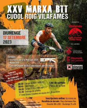 Vilafamés se prepara para el 25 cumpleaños de la BTT Cudol Roig