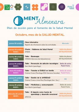 El Ayuntamiento de Almenara presenta las actividades del mes de la Salud Mental