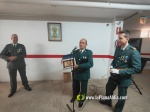 Autoridades, reina y damas y pueblo en general con la guardia civil de Alcora el d?a de su patrona