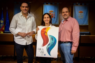 El cartel 'Flames' de David Arnau será el cartel anunciador de las Fallas de 2025