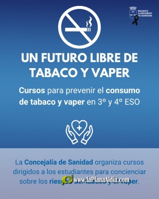 Borriana llana cursos d'educaci sanitria per a adolescents sobre els riscos del tabac i el vapeig