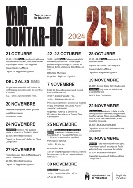 El Ayuntamiento de la Vall d'Uixó busca el impacto contra la violencia de genero con la campana del 25 de noviembre