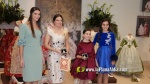 Vermell i ivori, els colors dels primers vestits de Claudia i Valeria
