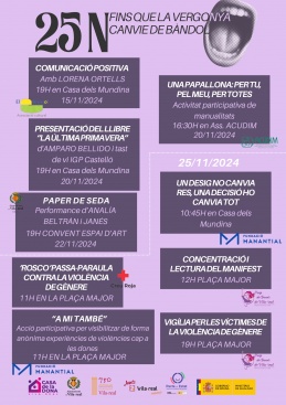 Vila-real commemora el 25N amb una programació per empoderar la dona en la lluita contra la violència de gènere