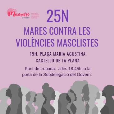 Mamare s'uneix a la manifestació del 25N a Castelló contra la violència sobre les dones